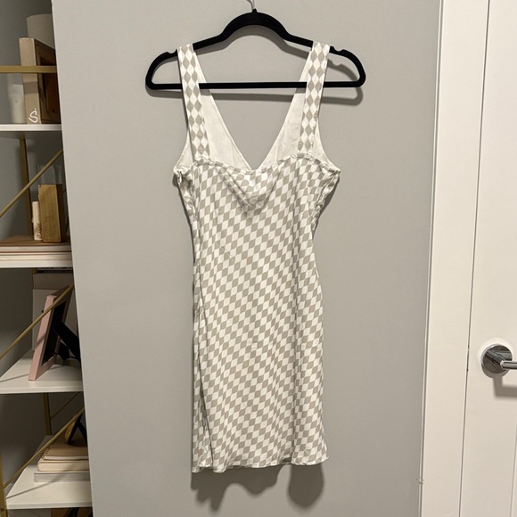 Princess Polly Granberg Mini Dress Grey Checkered - Picture 3 of 3